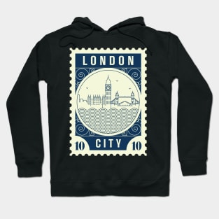 London Stamp Design Hoodie